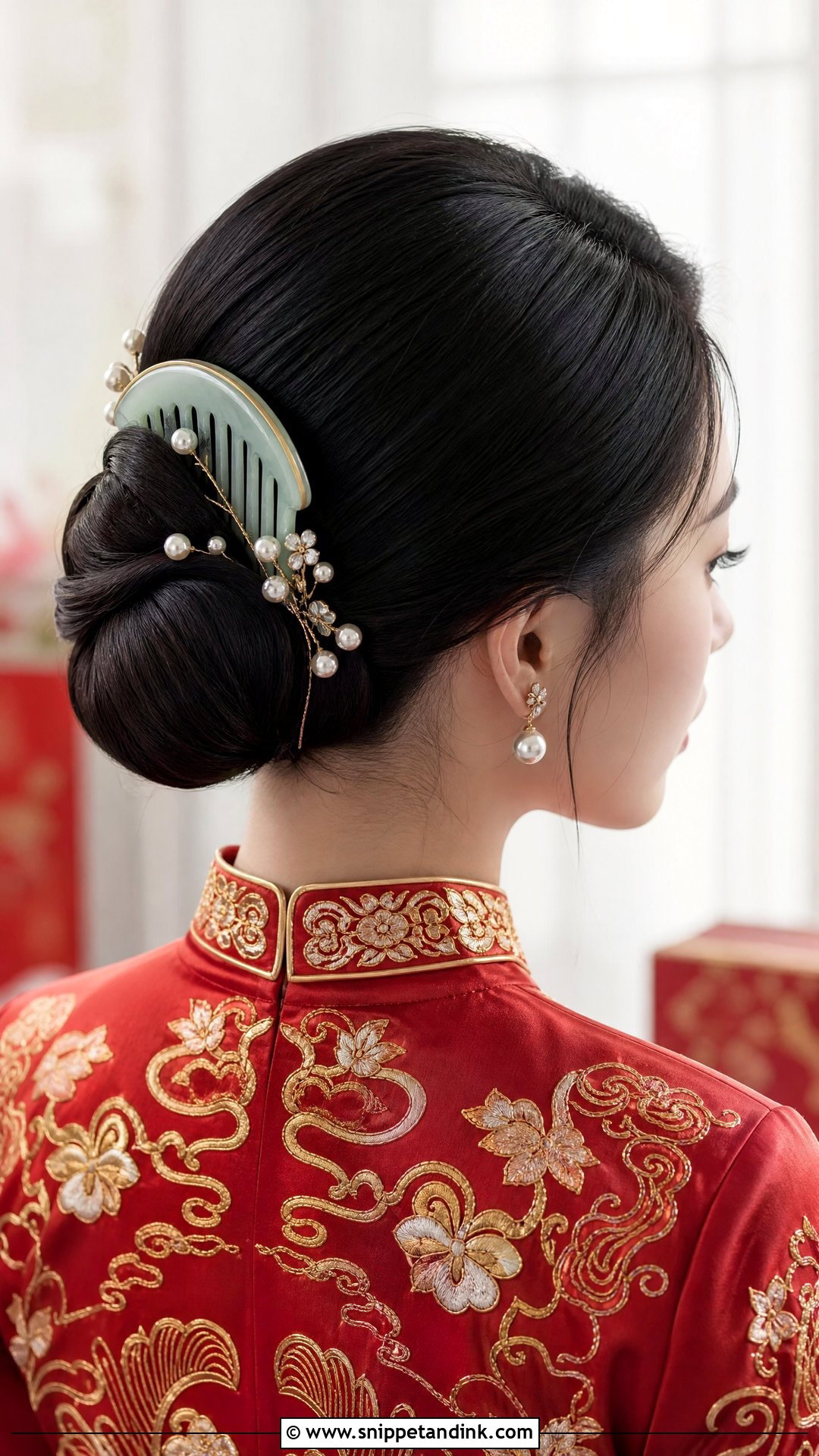 Chinese Tea Ceremony Hair With Jade Comb - Snippet and Ink - 15 Chinese Tea Ceremony Hair Ideas