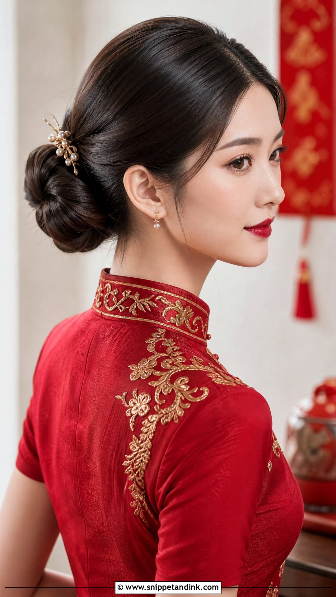 Chinese Tea Ceremony Modern Qipao Hair - Snippet and Ink - 15 Chinese Tea Ceremony Hair Ideas
