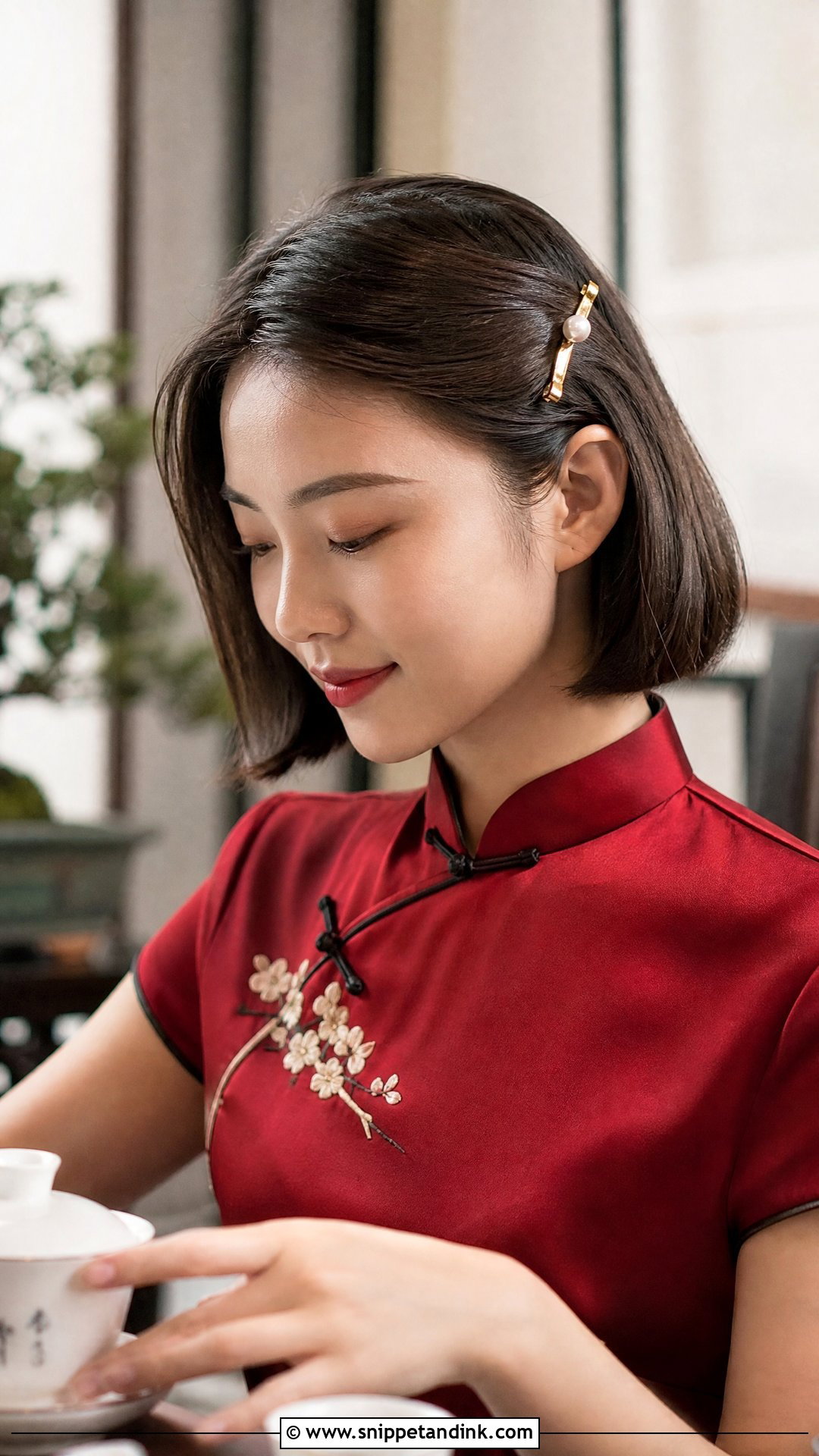 Chinese Tea Ceremony Short Hair - Snippet and Ink - 15 Chinese Tea Ceremony Hair Ideas