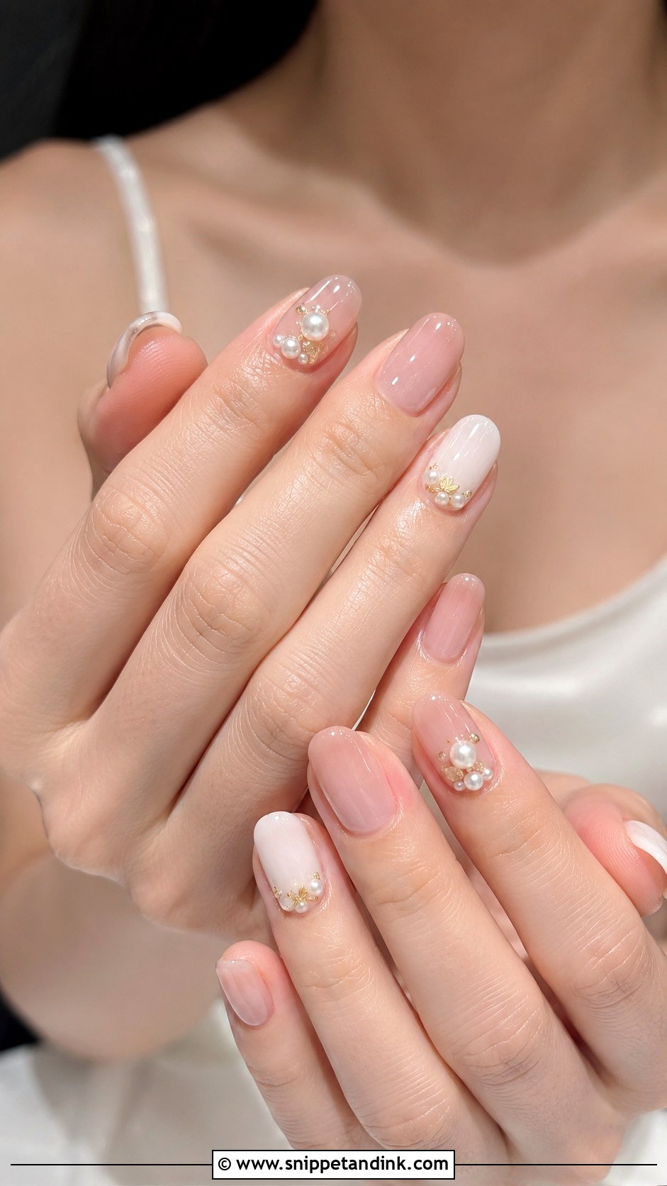 Chinese Wedding Nails With Pearls - Snippet and Ink - 20 Chinese Wedding Nails