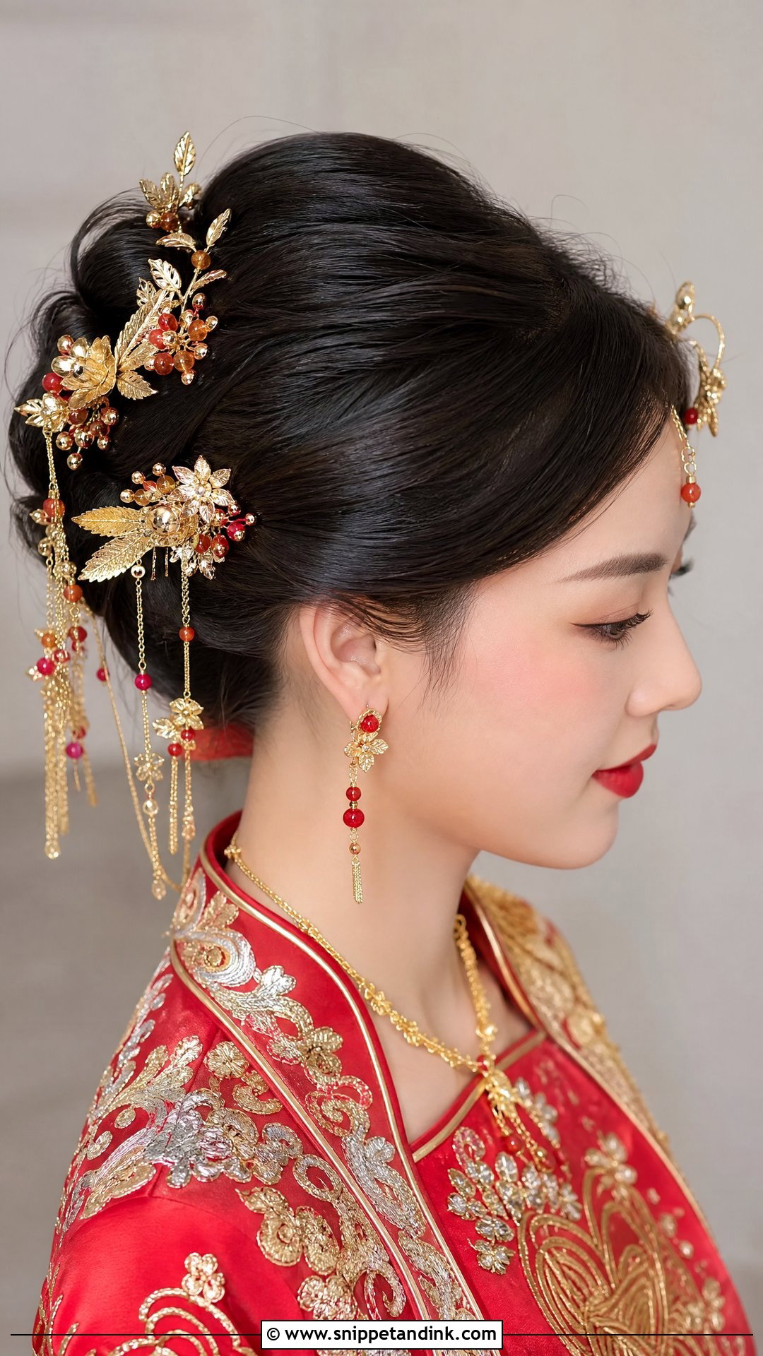 Chinese Wedding Updo - Snippet and Ink - 15 Asian Hair Wedding Hairstyles