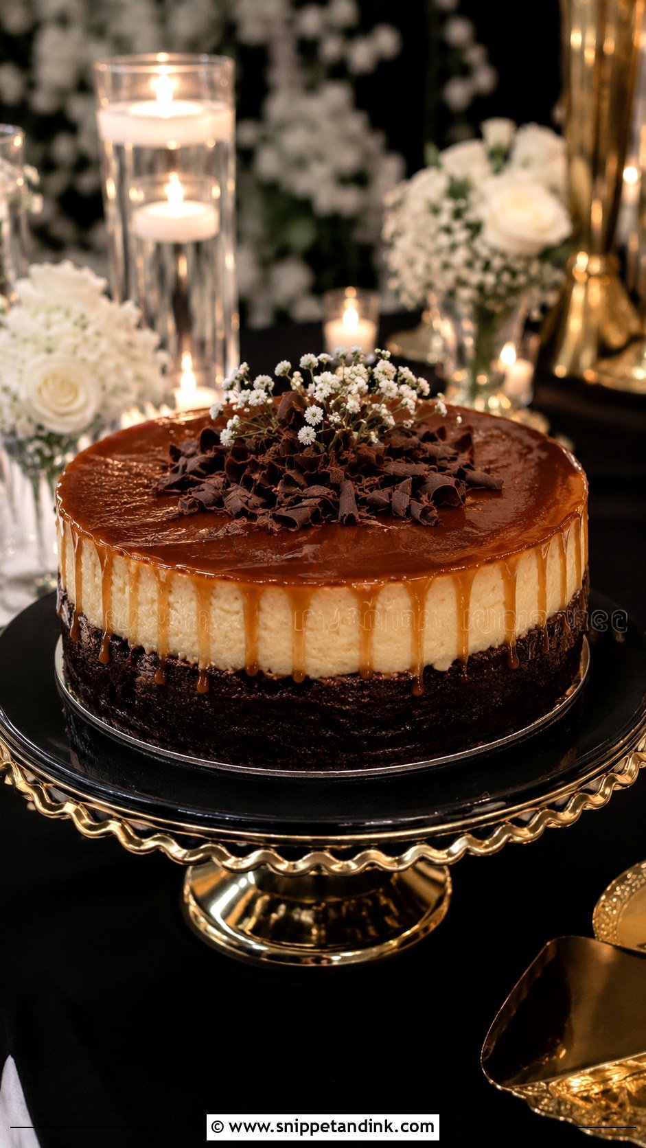 Chocoflan Wedding Cake - Snippet and Ink - 20 Wedding Flan Cake Ideas