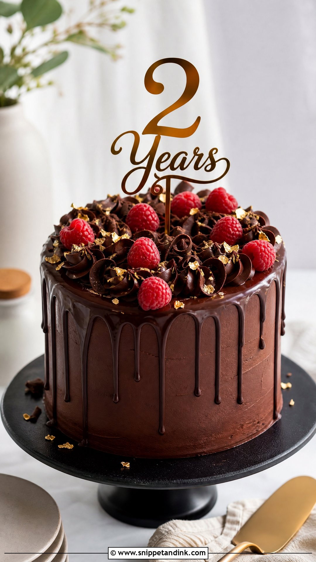 Chocolate Anniversary Cake - Snippet and Ink - 30 2 Year Anniversary Cake Ideas