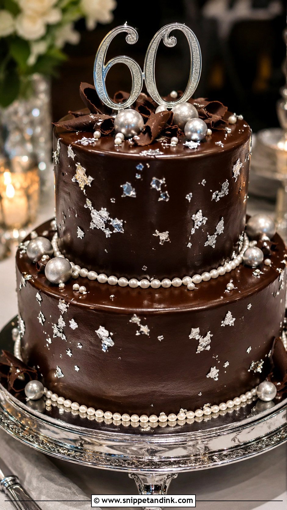 Chocolate Anniversary Cake - Snippet and Ink - 20 60th Wedding Anniversary Cake Ideas