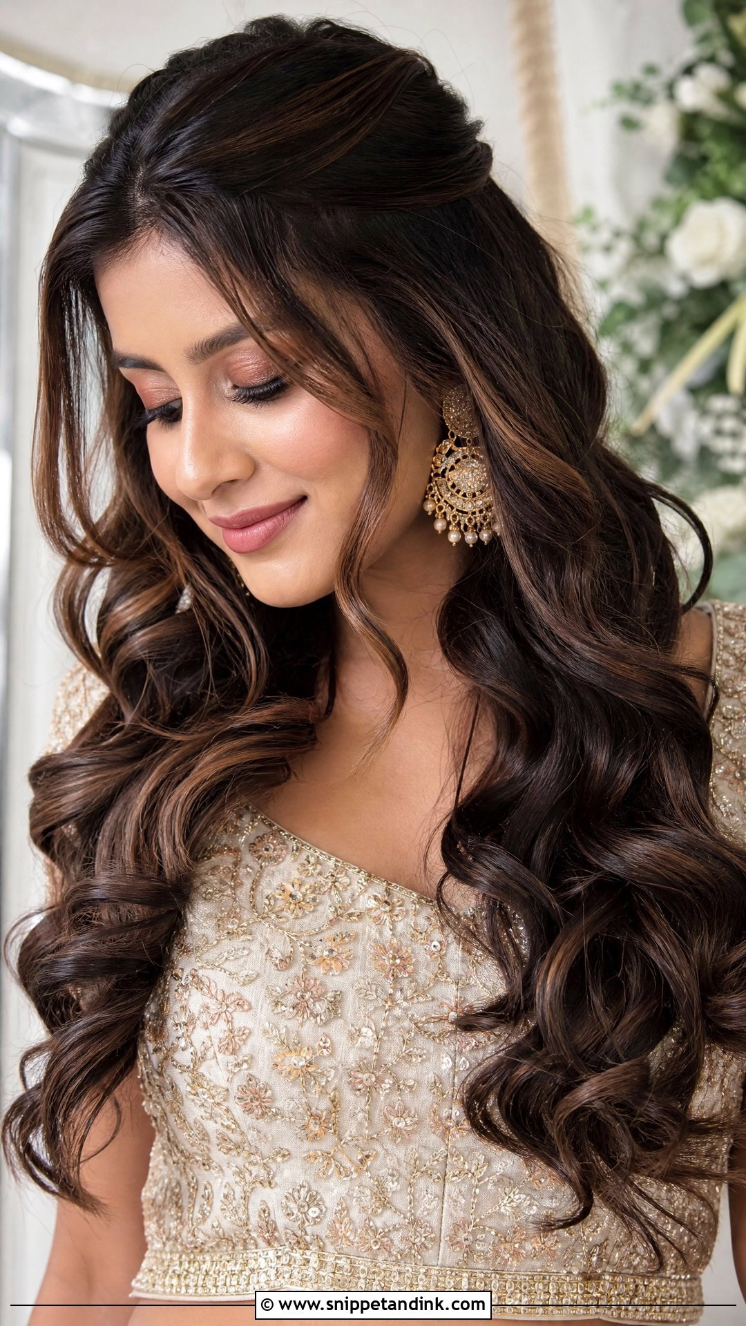 Chocolate Balayage Bridal Hair - Snippet and Ink - 15 Bridal Hair Color Balayage Ideas