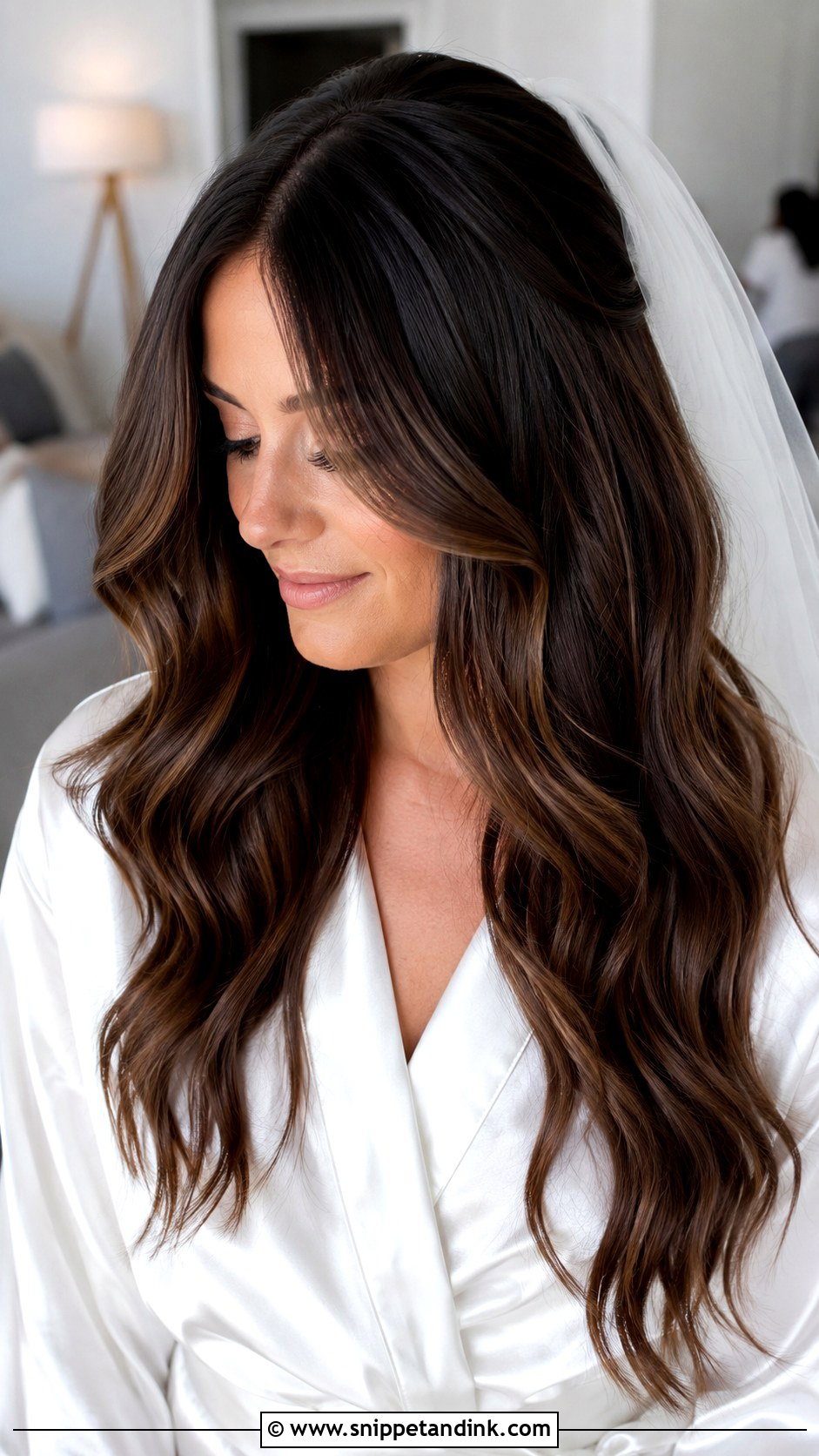 Chocolate Brown Balayage For Brunettes - Snippet and Ink - 15 Wedding Hair Color Ideas Brunettes