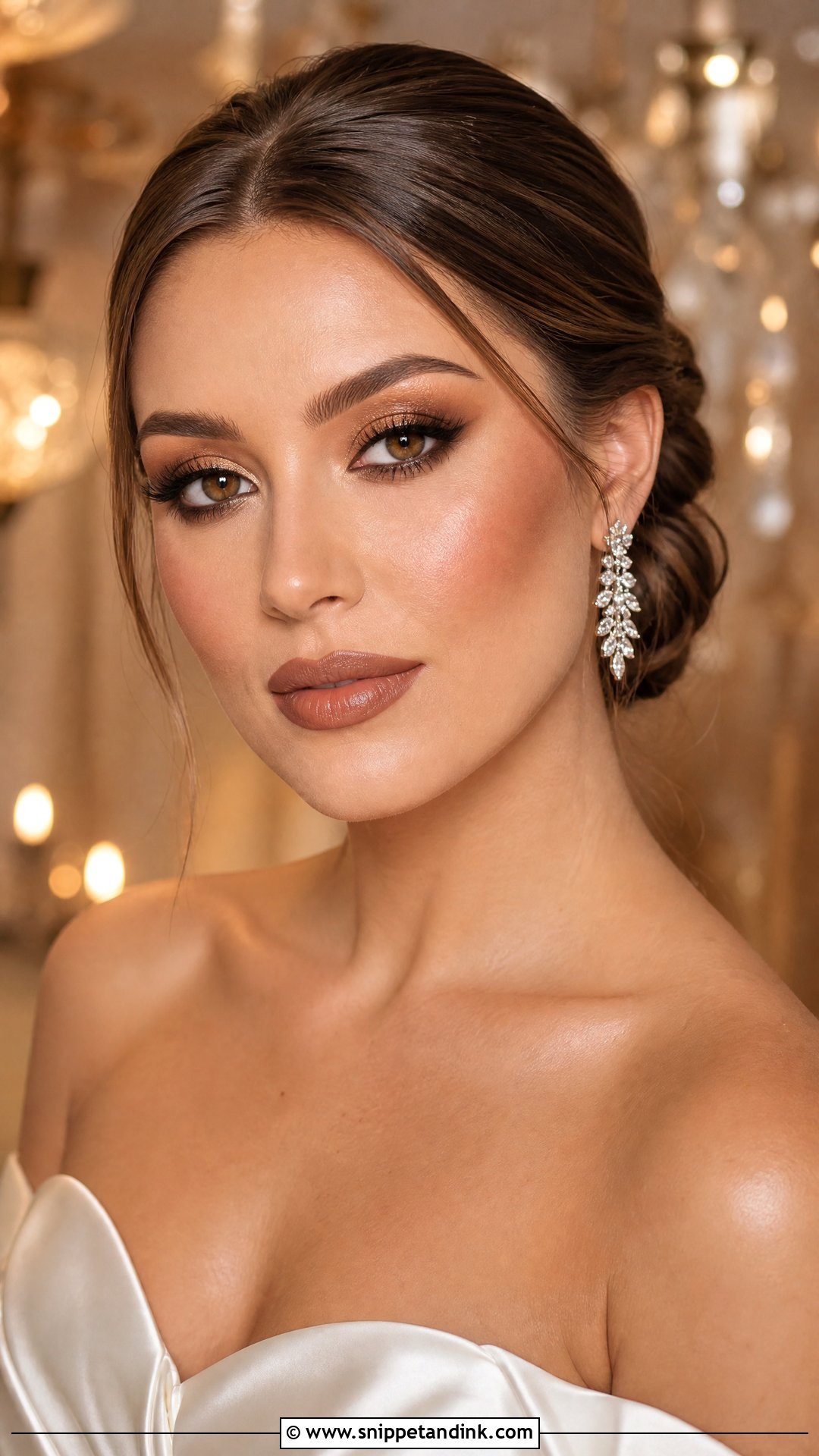 Chocolate Brown Bridal Makeup - Snippet and Ink - 20 Brown Bridal Makeup Ideas