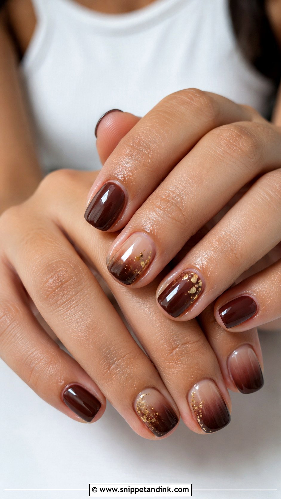 Chocolate Brown Bridal Nails - Snippet and Ink - 20 Dark Wedding Nails for Bride