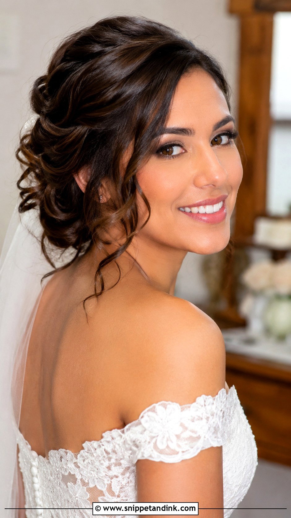 Chocolate Brown Wedding Hair Color - Snippet and Ink - 20 Bride Hair Color Ideas