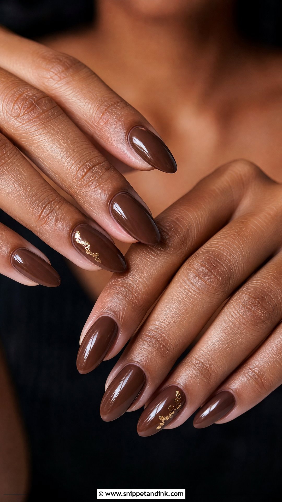 Chocolate Brown Wedding Nails - Snippet and Ink - 25 Dark Wedding Nails