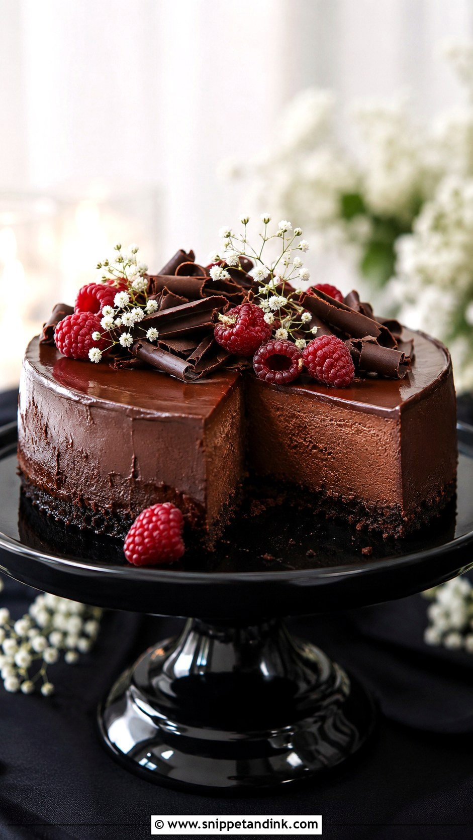 Chocolate Cheesecake Wedding Cake - Snippet and Ink - 20 Cheesecakes for Weddings