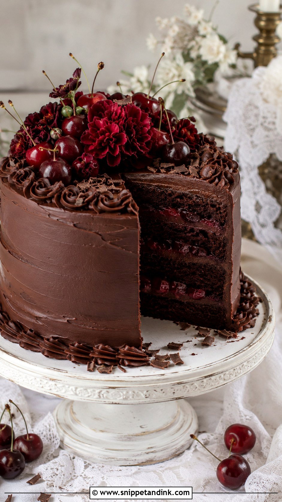 Chocolate Cherry Wedding Cake Recipe - Snippet and Ink - 20 Best Chocolate Wedding Cake Recipe