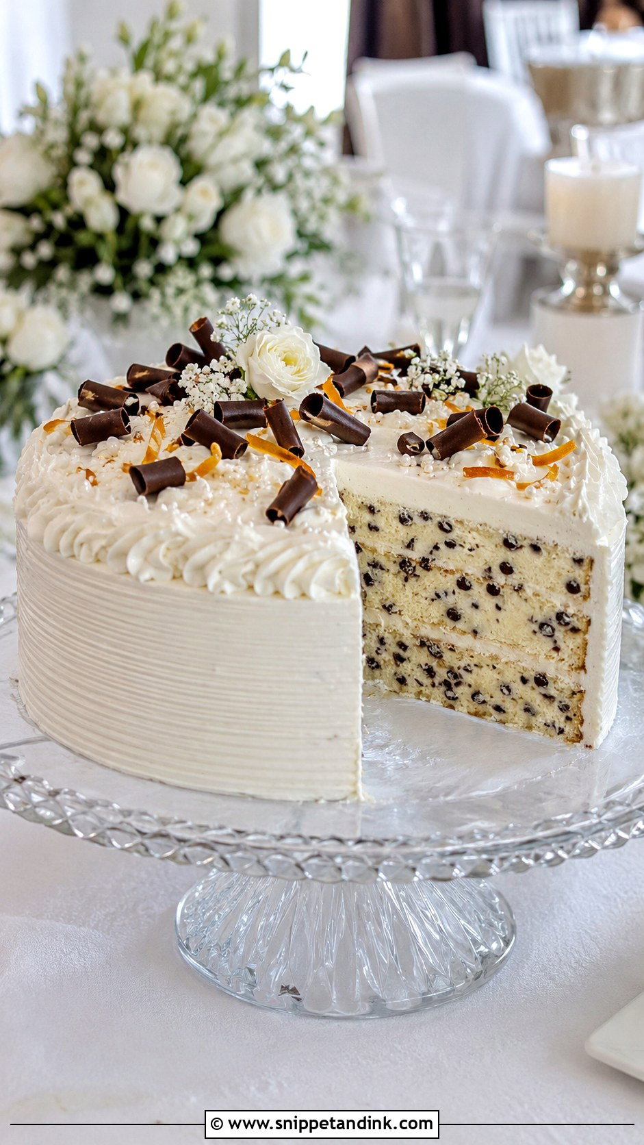 Chocolate Chip Casata Wedding Cake - Snippet and Ink - 20 Casata Cake Ideas for Wedding
