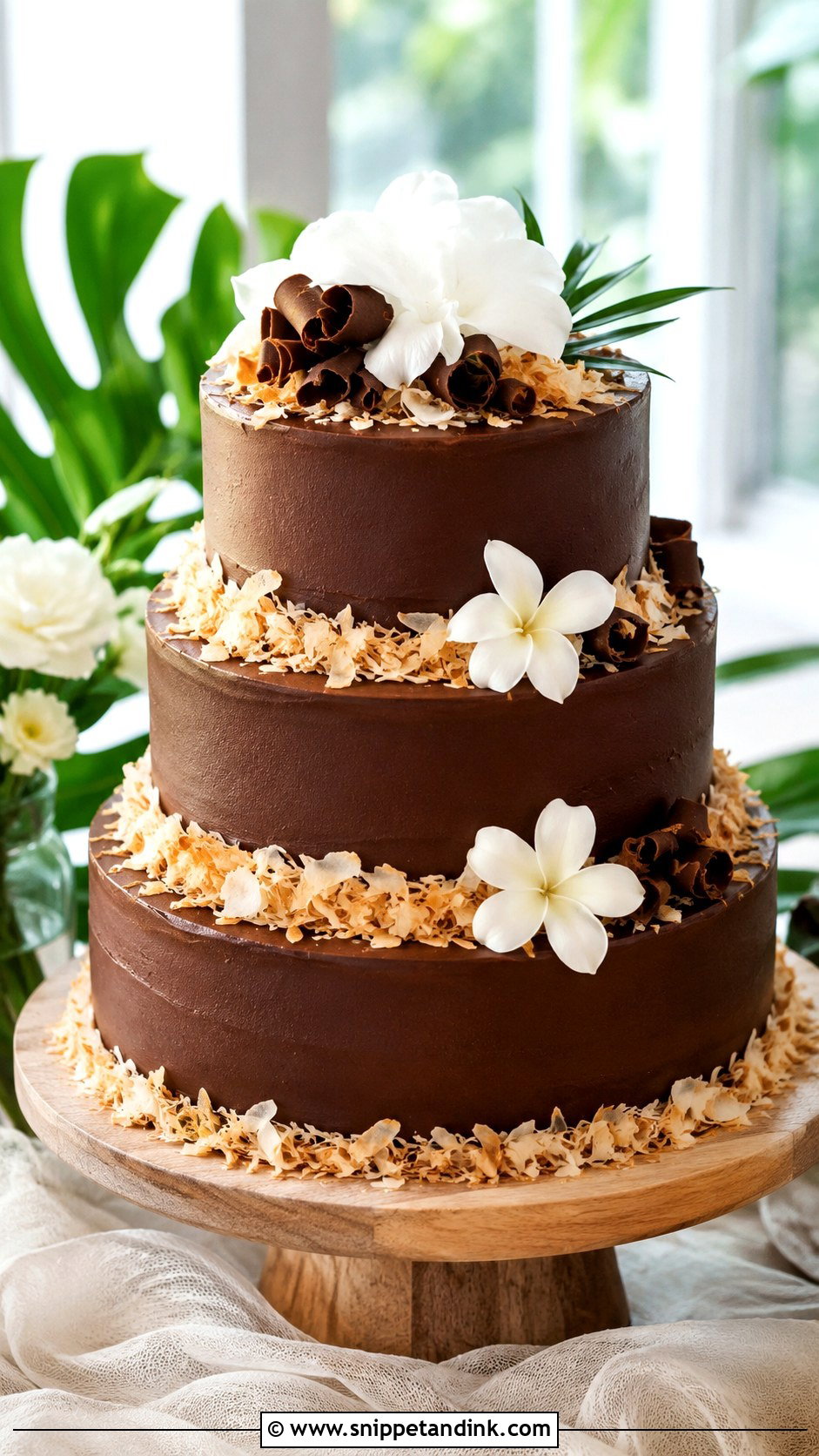 Chocolate Coconut Wedding Cake Recipe - Snippet and Ink - 20 Best Chocolate Wedding Cake Recipe