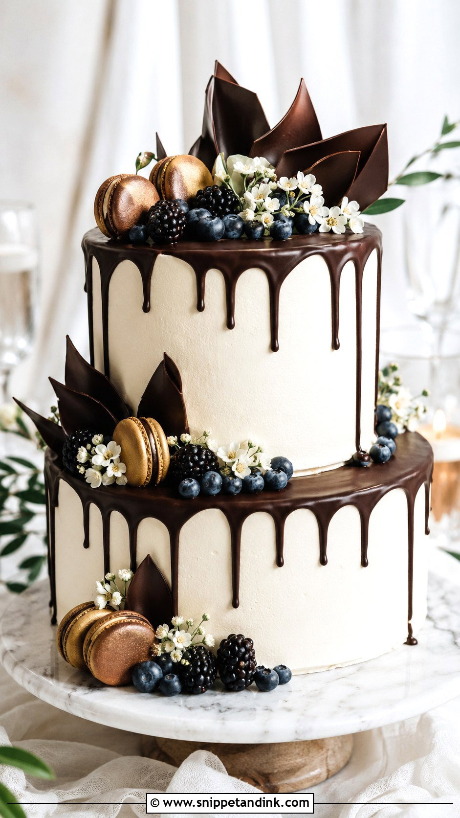 Chocolate Drip Wedding Cake Recipe - Snippet and Ink - 20 Best Chocolate Wedding Cake Recipe