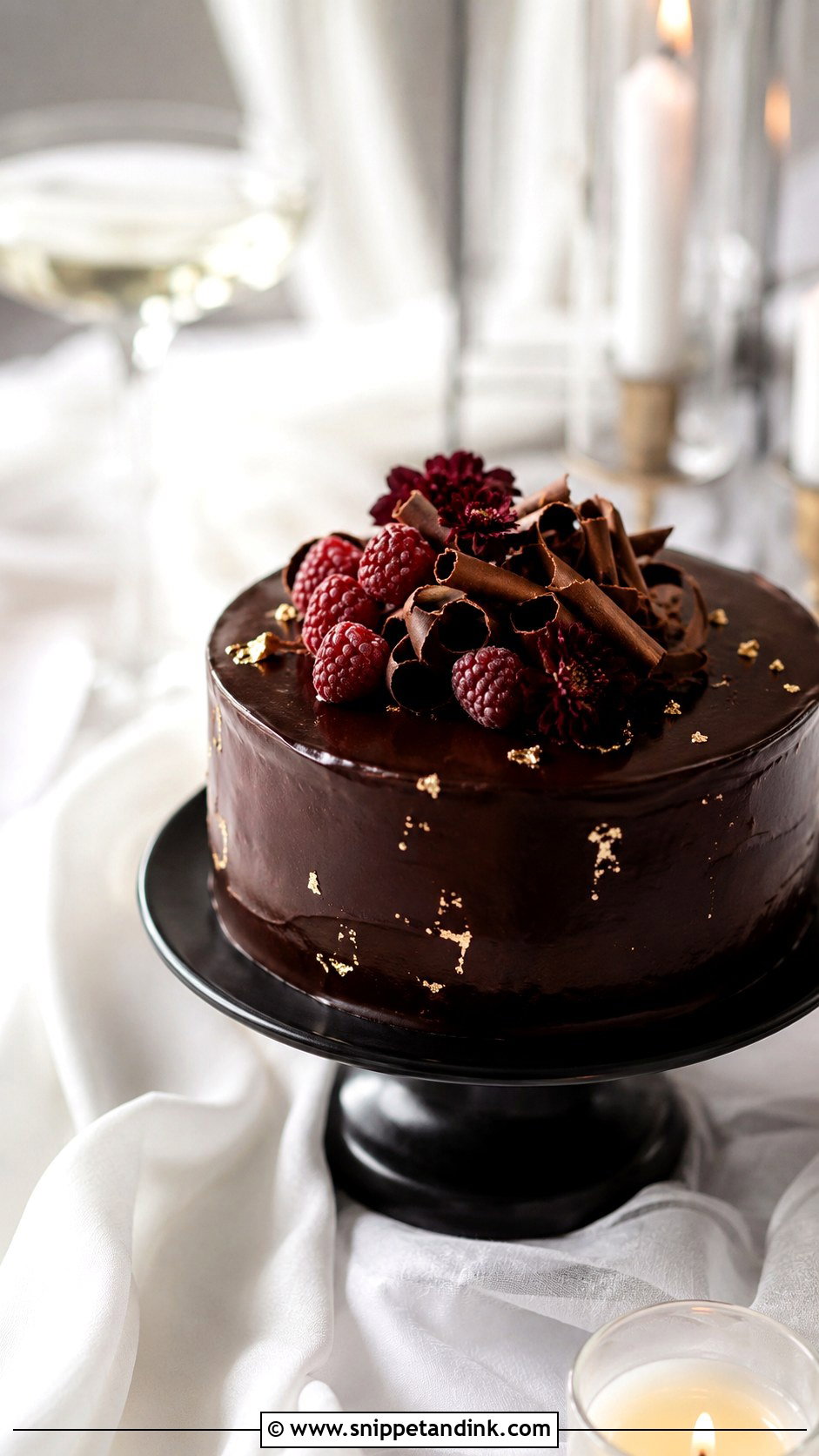 Chocolate Elopement Wedding Cake - Snippet and Ink - 20 Elopement Wedding Cake Ideas