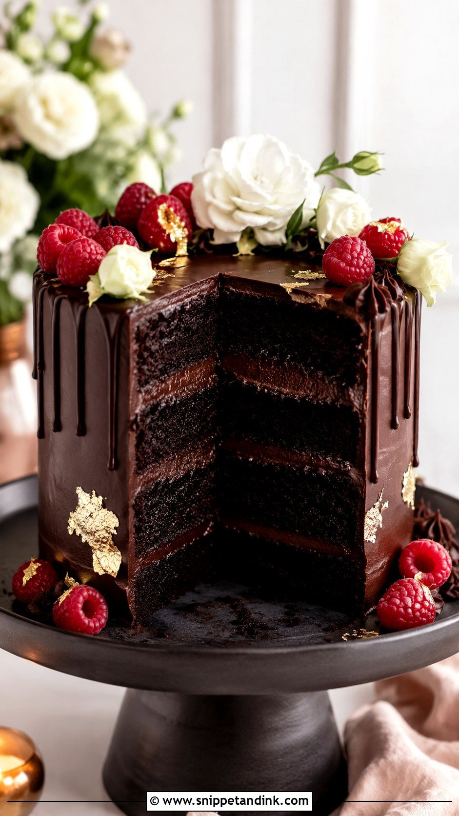 Chocolate Engagement Cake - Snippet and Ink - 20 Engagement Cake Images