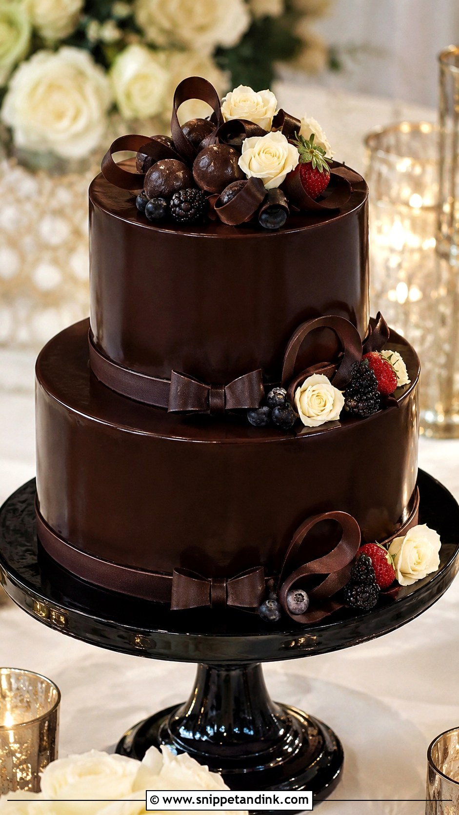 Chocolate Fudge Wedding Cake Recipe - Snippet and Ink - 20 Best Chocolate Wedding Cake Recipe