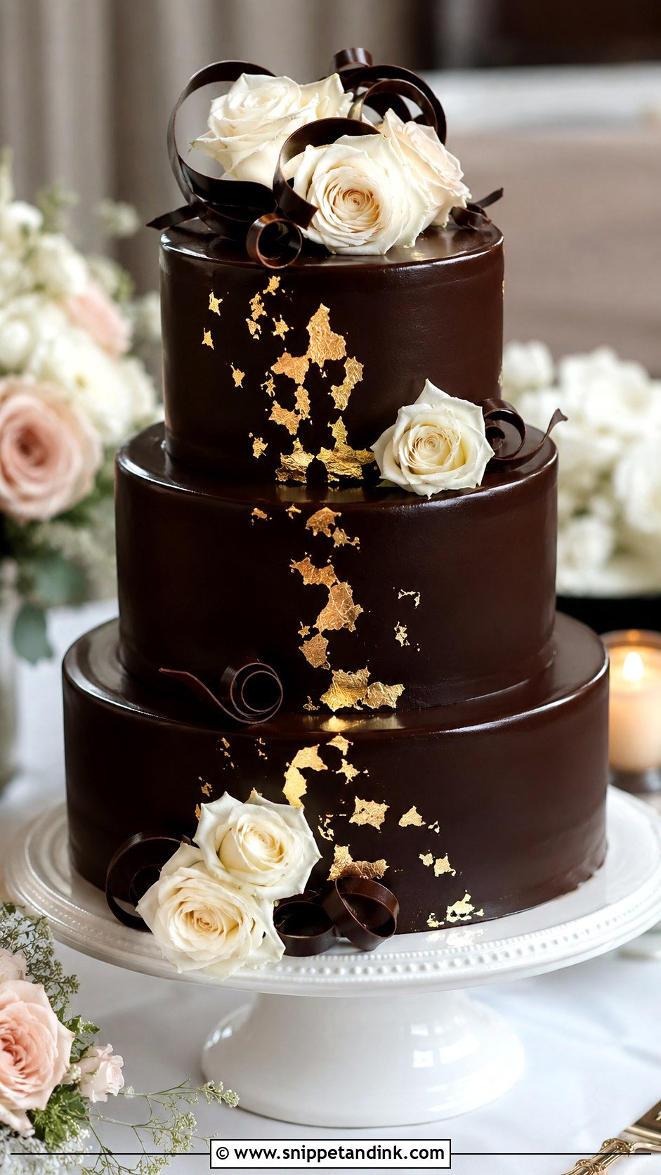 Chocolate Ganache Wedding Cake Recipe - Snippet and Ink - 20 Best Chocolate Wedding Cake Recipe