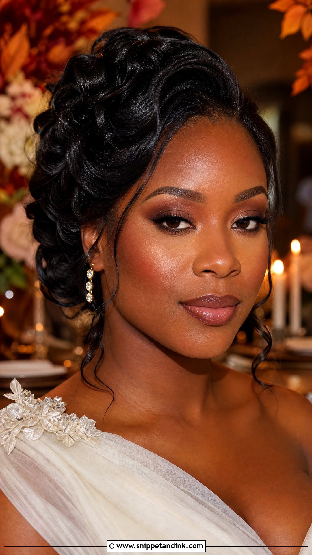Chocolate Smokey Bridal Makeup For Brown Eyes - Snippet and Ink - 20 Fall Bridal Makeup for Brown Eyes