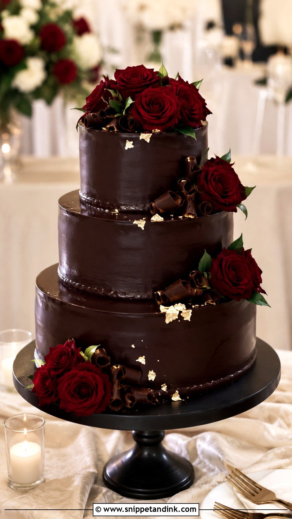 Chocolate Sponge Wedding Cake - Snippet and Ink - 25 Sponge Cake Wedding Cakes