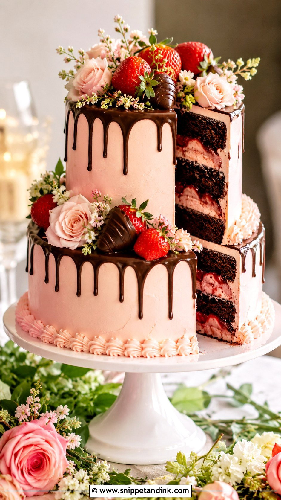 Chocolate Strawberry Wedding Cake Recipe - Snippet and Ink - 20 Best Chocolate Wedding Cake Recipe