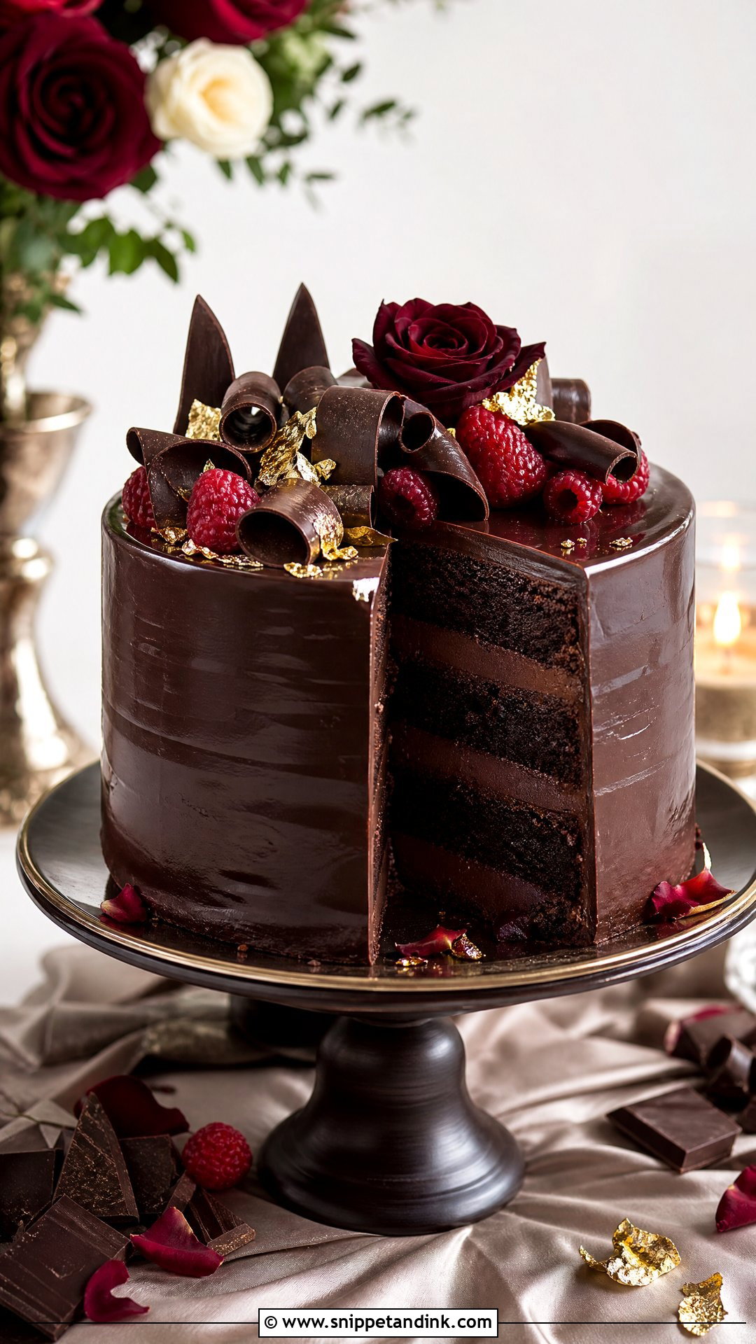 Chocolate Wedding Anniversary Cake - Snippet and Ink - 30 Wedding Anniversary Cakes