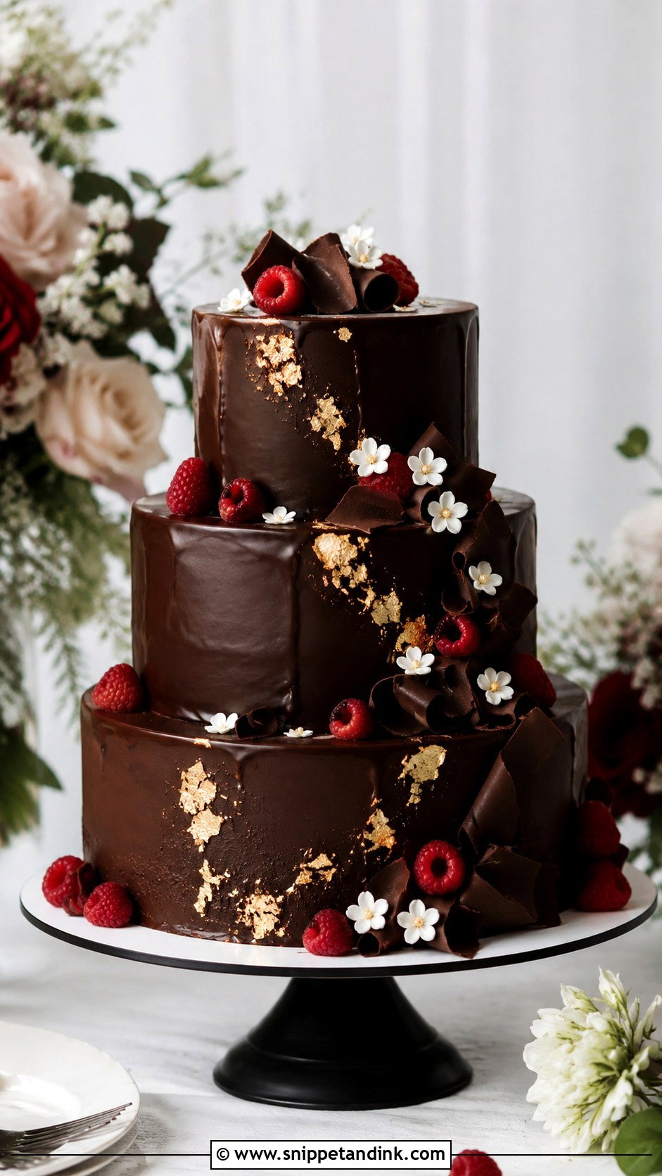 Chocolate Wedding Cake - Snippet and Ink - 20 Different Cake Ideas for Wedding