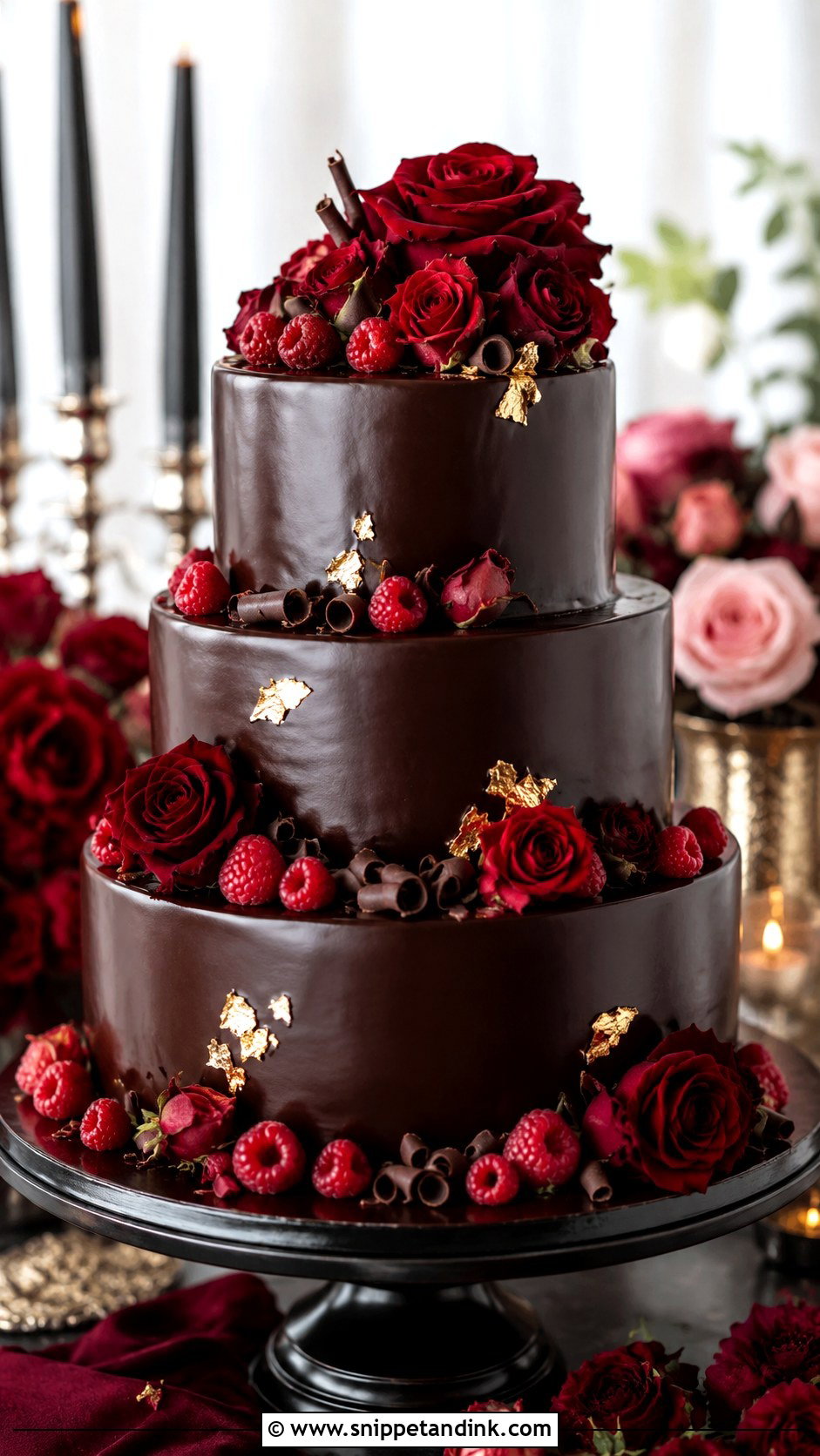 Chocolate Wedding Cake - Snippet and Ink - 25 Wedding Cake Gif