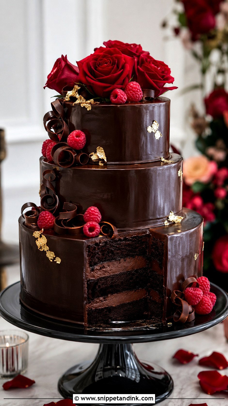Chocolate Wedding Cake - Snippet and Ink - 20 Type of Cakes for Wedding