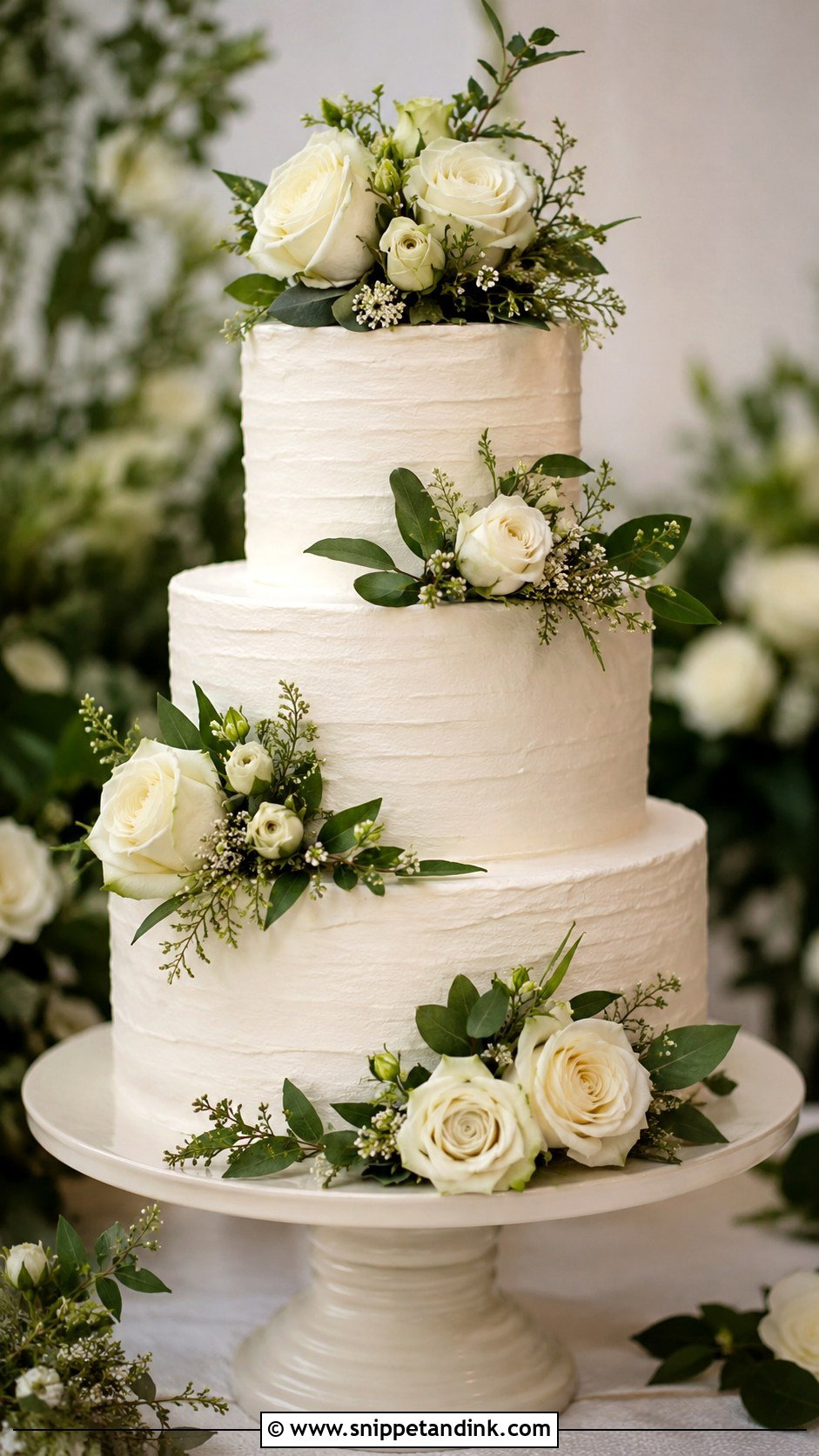 Chocolate Wedding Cake With White Roses - Snippet and Ink - 20 Chocolate Wedding Cake Ideas with White Icing