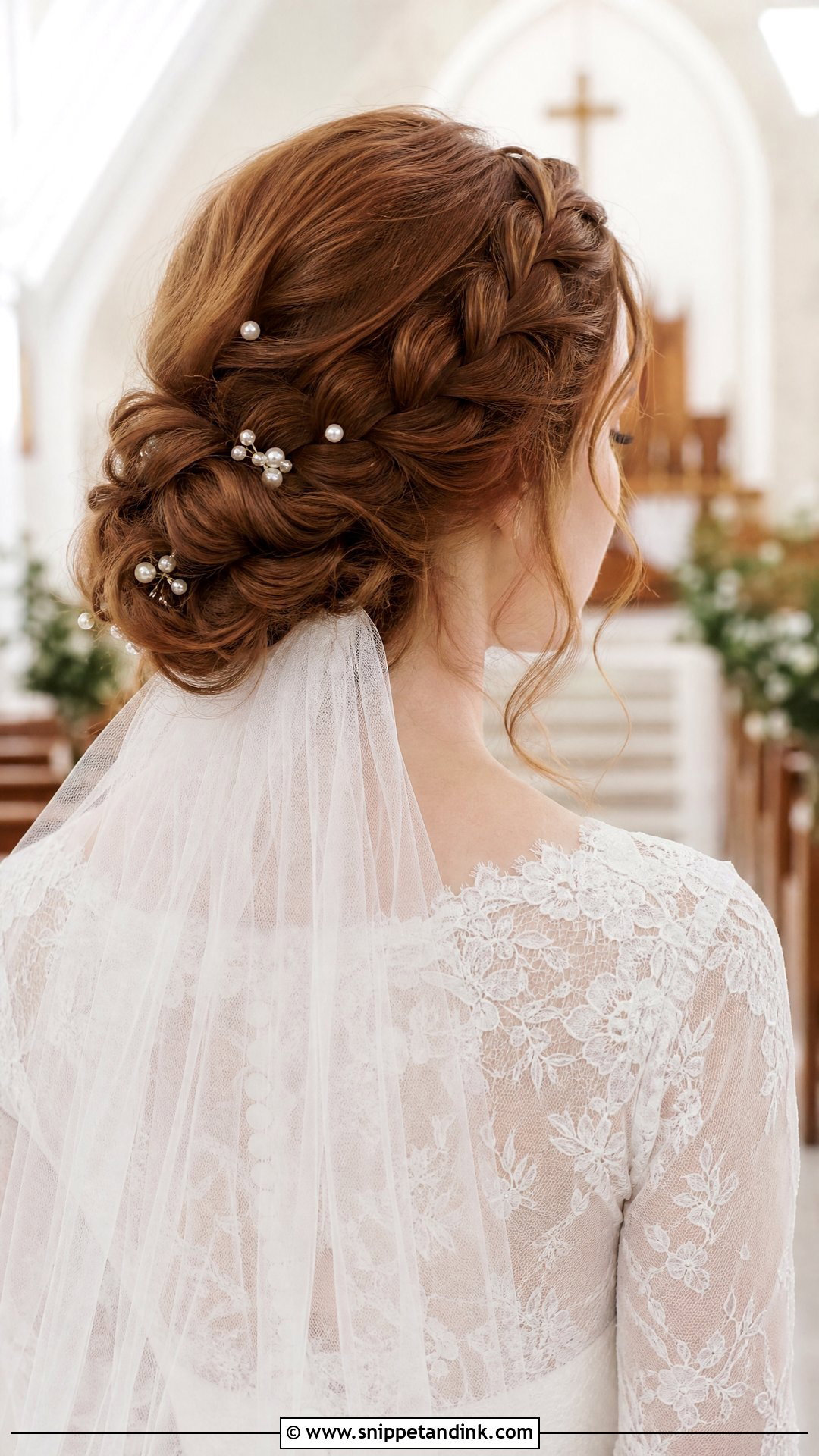Christian Bridal Braided Bun - Snippet and Ink - 15 Christian Bridal Bun Hairstyle Ideas