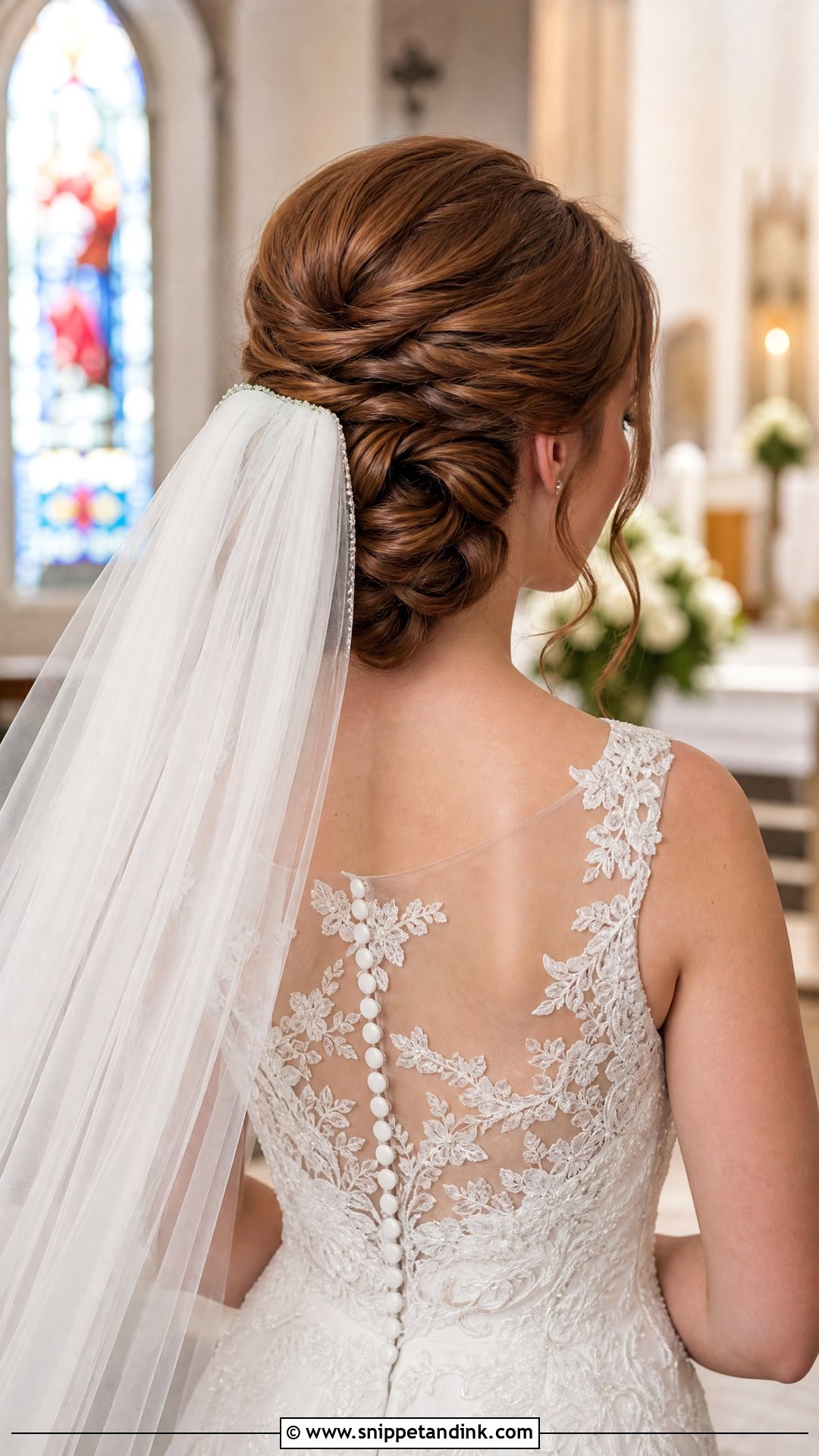 Christian Bridal Bun For Long Hair - Snippet and Ink - 15 Christian Bridal Bun Hairstyle Ideas