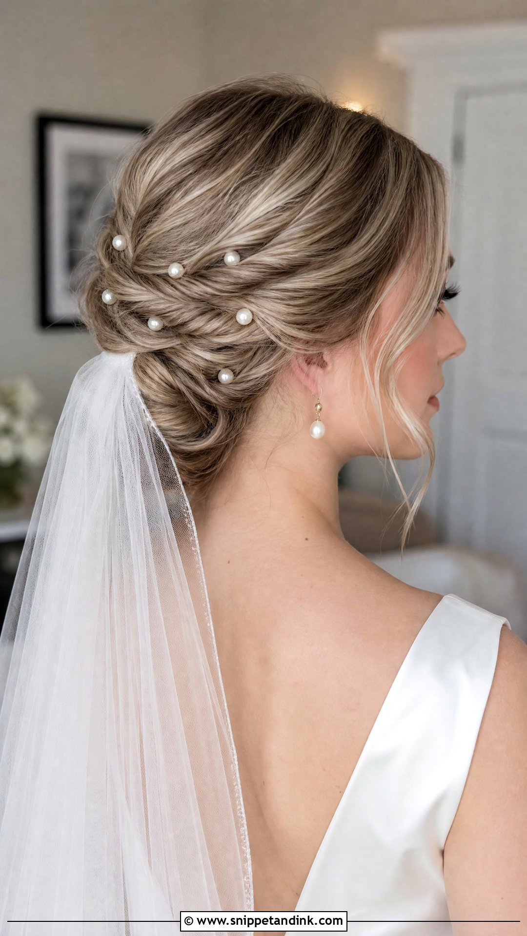 Christian Bridal Bun With Pearls - Snippet and Ink - 15 Christian Bridal Bun Hairstyle Ideas