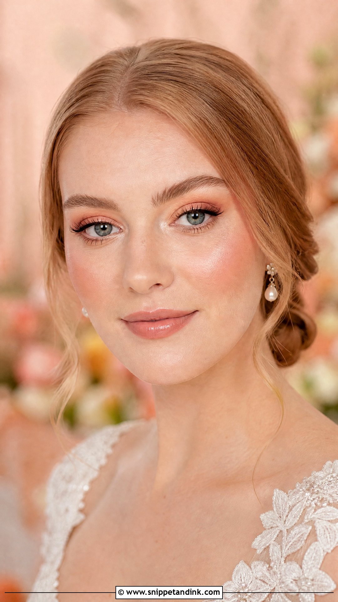Christian Bridal Peach Makeup - Snippet and Ink - 20 Christian Bridal Makeup Look Ideas