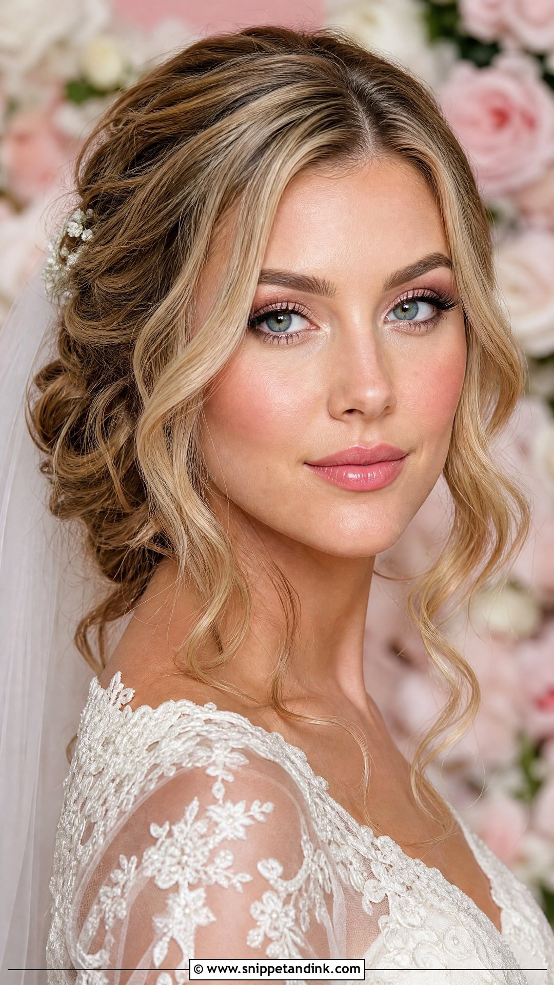 Christian Bridal Pink Lip Makeup - Snippet and Ink - 20 Christian Bridal Makeup Look Ideas