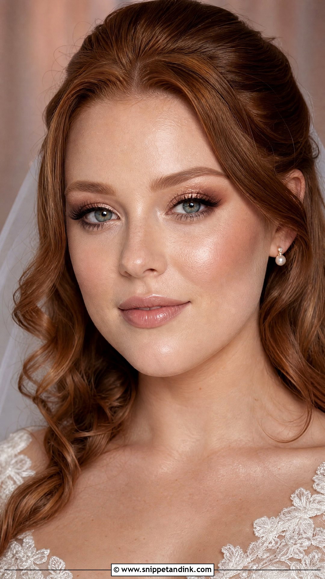 Christian Bridal Rose Gold Makeup - Snippet and Ink - 20 Christian Bridal Makeup Look Ideas