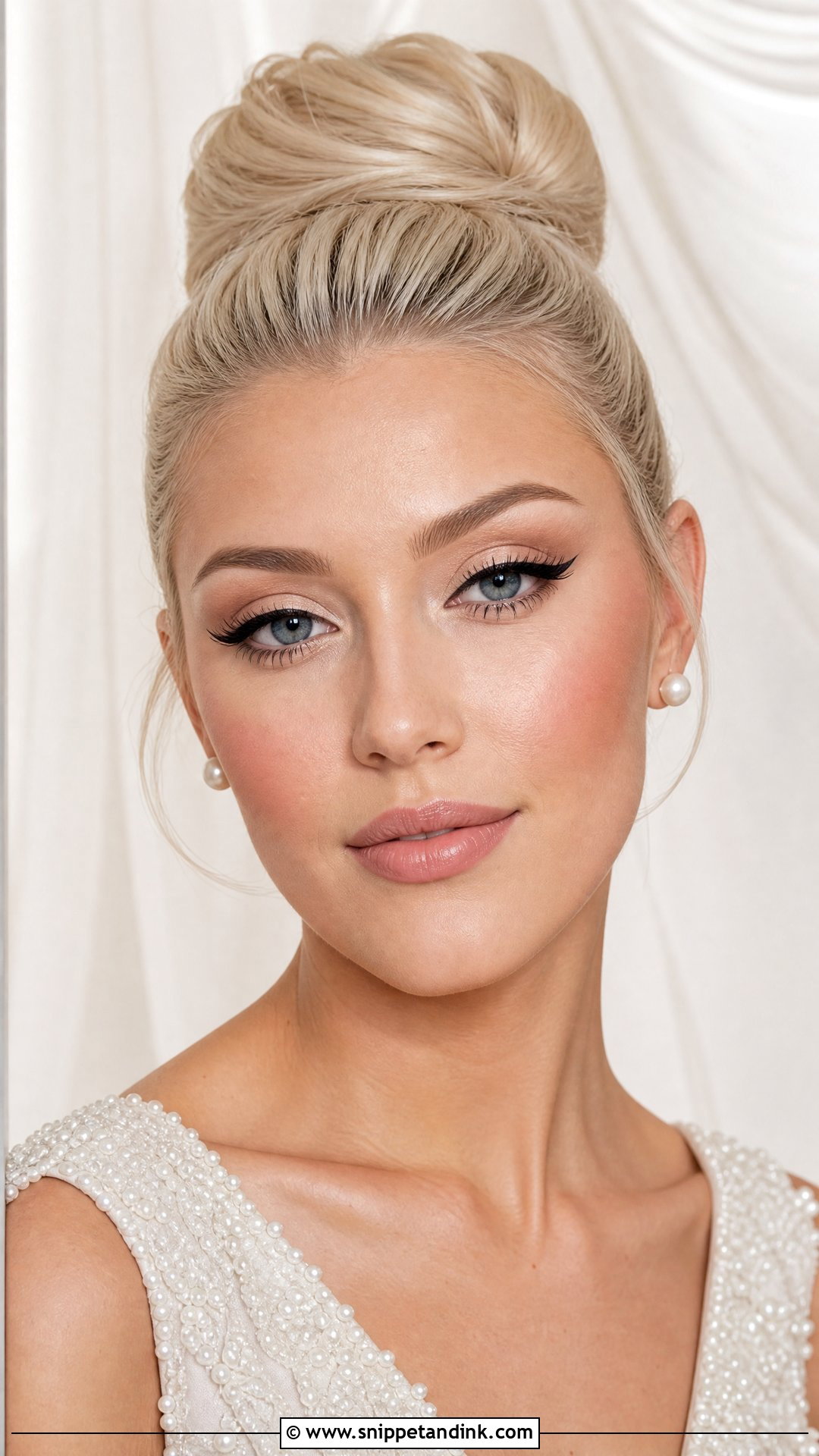 Christian Bridal Winged Liner Makeup - Snippet and Ink - 20 Christian Bridal Makeup Look Ideas