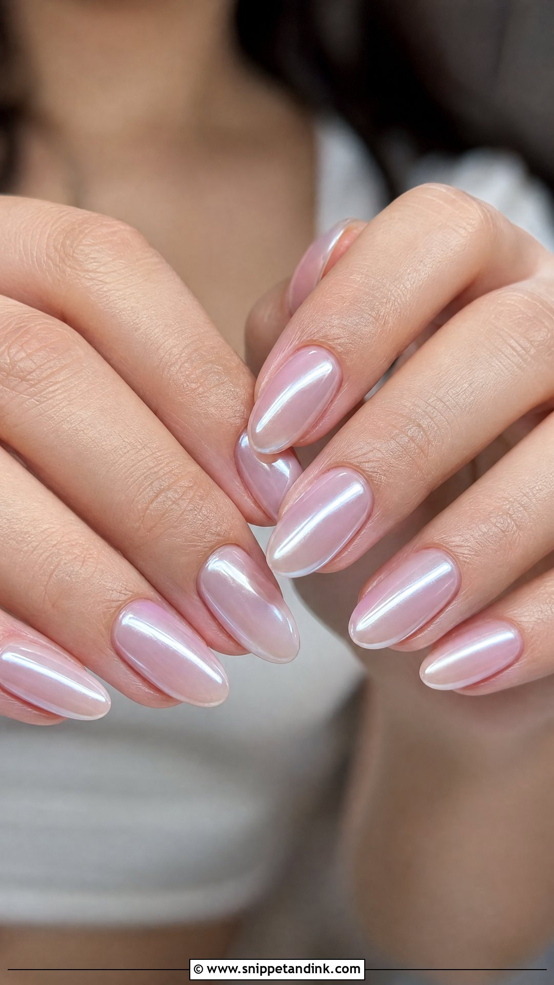 Chrome Almond Bridal Nails - Snippet and Ink - 25 Almond Bridal Nails