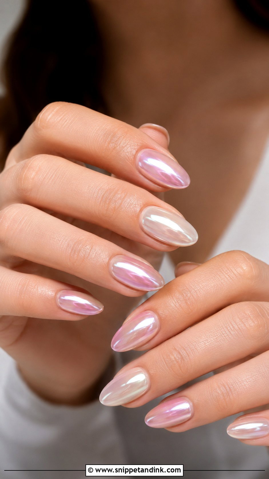 Chrome Bridesmaid Nails - Snippet and Ink - 20 Wedding Nail Inspo for Bridesmaids Ideas