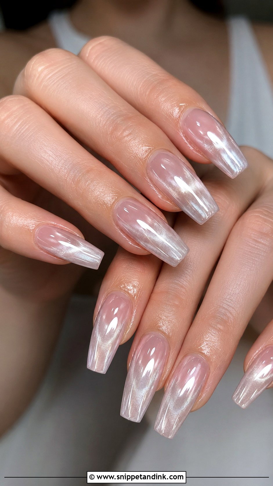 Chrome Cat Eye Bridal Wedding Nails - Snippet and Ink - 20 Cat Eye Bridal Wedding Nails