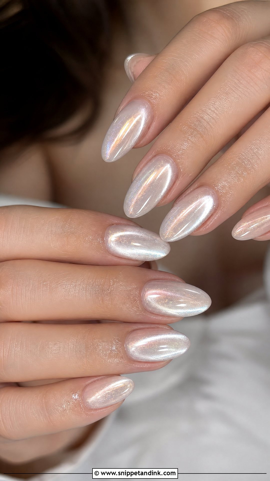 Chrome Cat Eye Wedding Nails - Snippet and Ink - 25 Cat Eye Wedding Nails