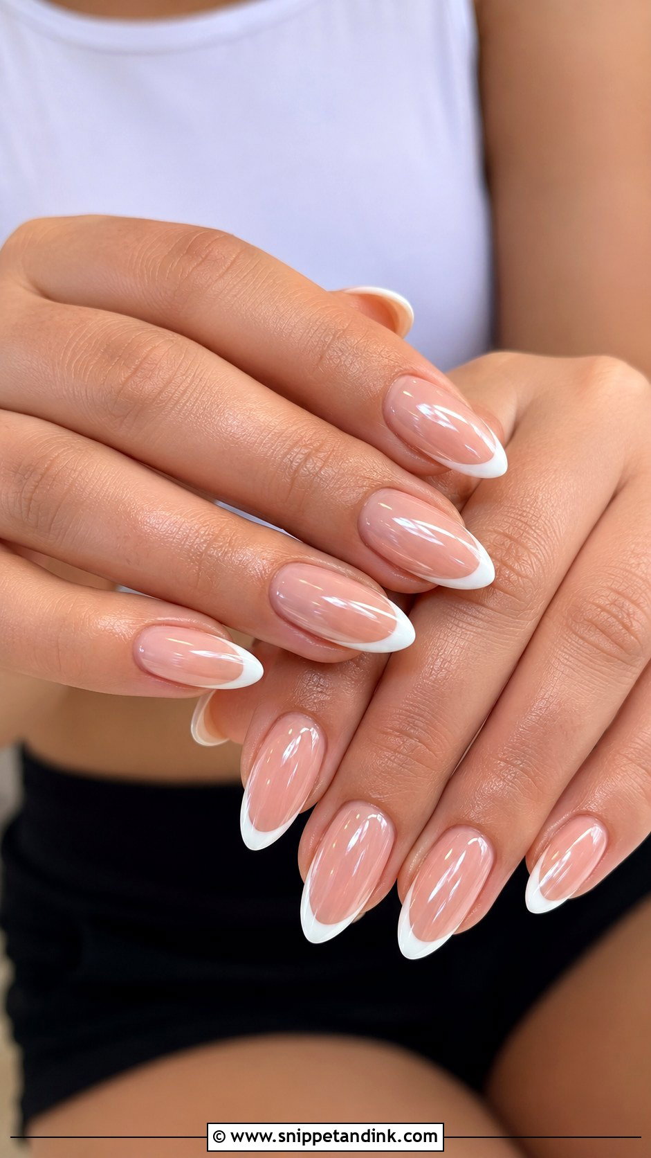 Chrome French Manicure Wedding Nails - Snippet and Ink - 20 French Manicure Wedding Nails