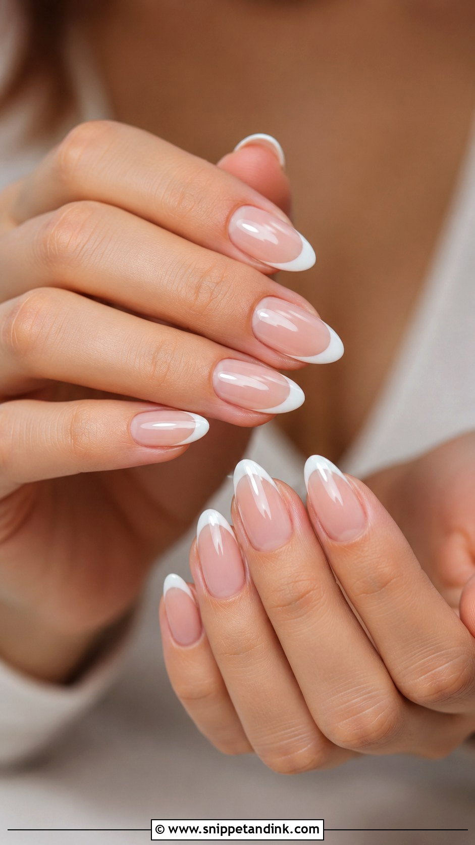Chrome French Wedding Nails - Snippet and Ink - 20 Nail Idea for Wedding Ideas