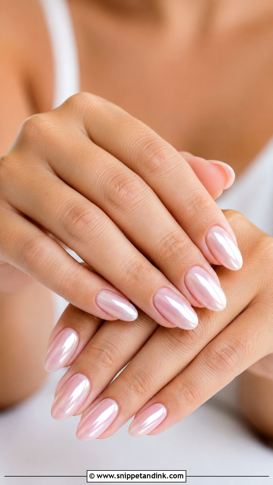 Chrome French Wedding Nails - Snippet and Ink - 20 Wedding Nails Art