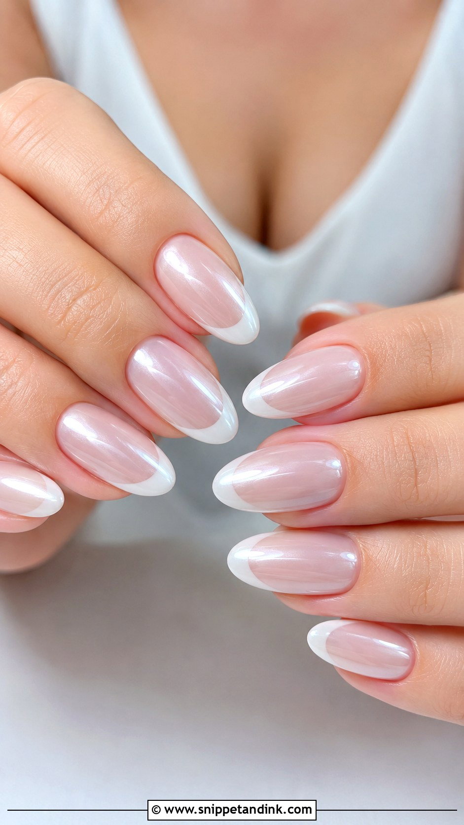 Chrome French Wedding Nails - Snippet and Ink - 20 Classy Nails for Wedding