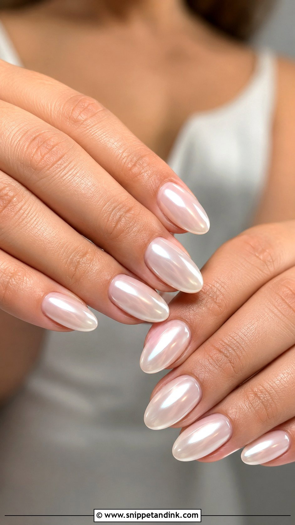 Chrome Gel X Wedding Nails - Snippet and Ink - 20 Gel X Wedding Nails