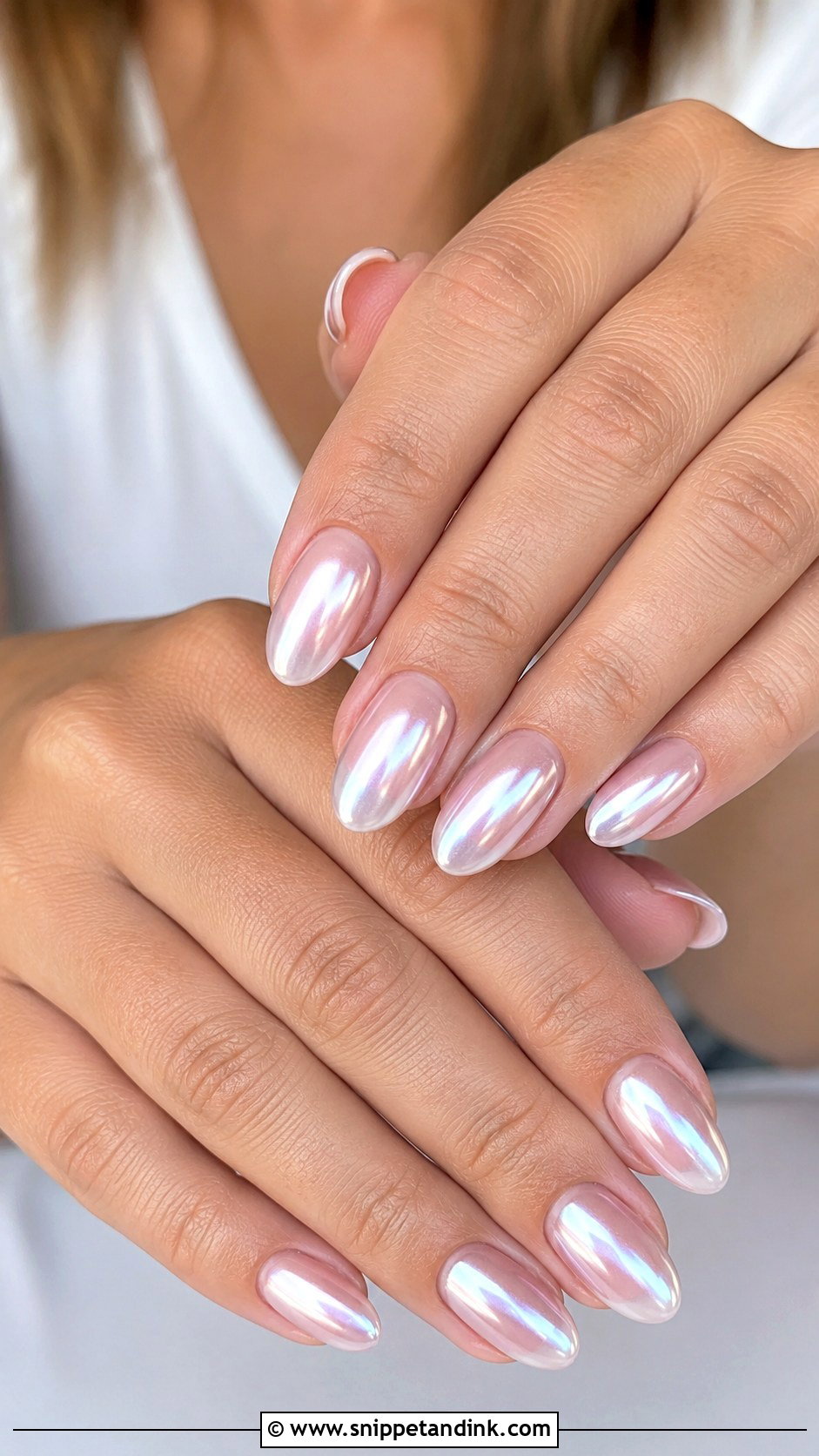 Chrome Press On Wedding Nails - Snippet and Ink - 20 Press on Wedding Nails