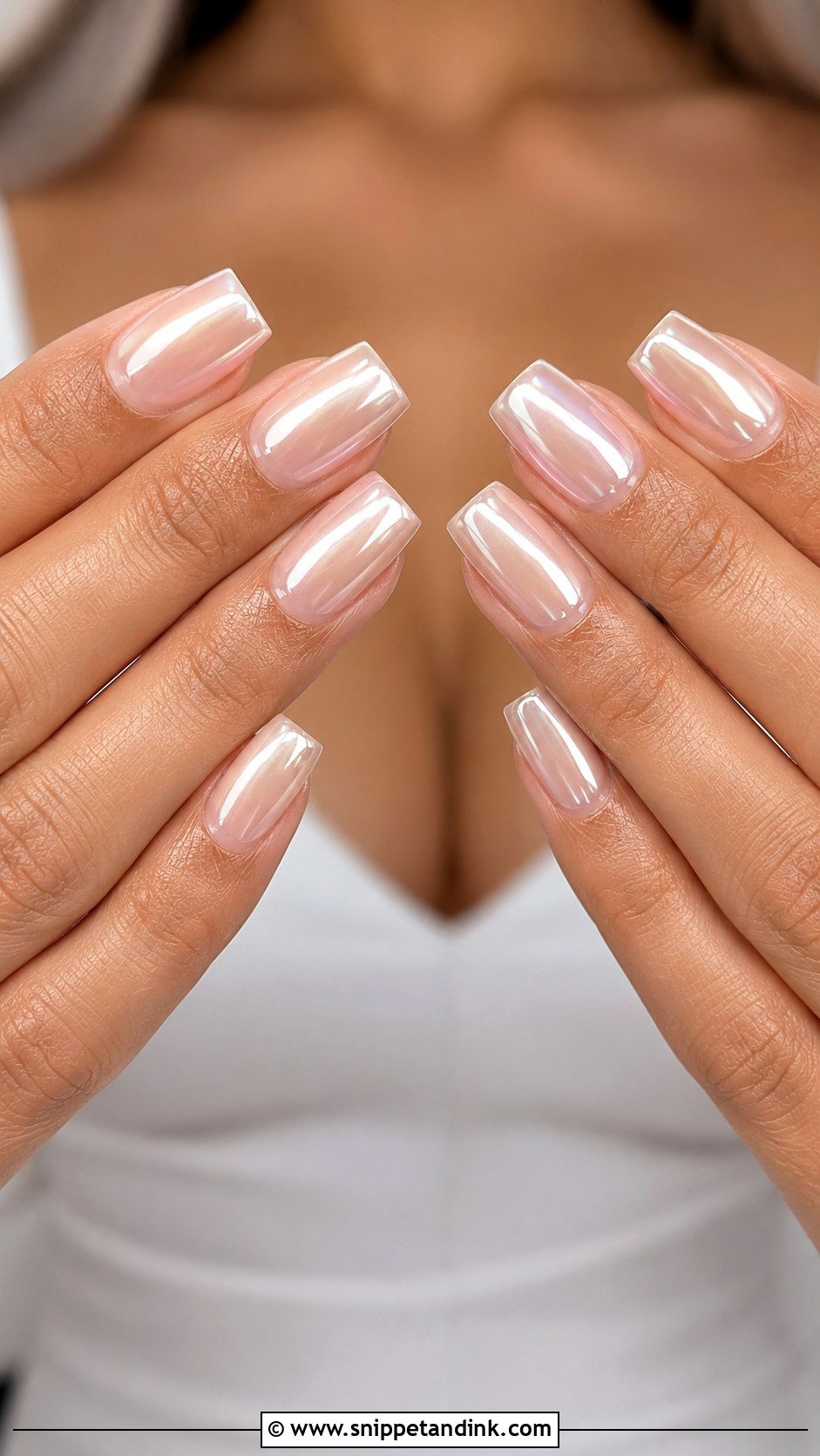 Chrome Square Wedding Guest Nails - Snippet and Ink - 20 Square Wedding Guest Nails