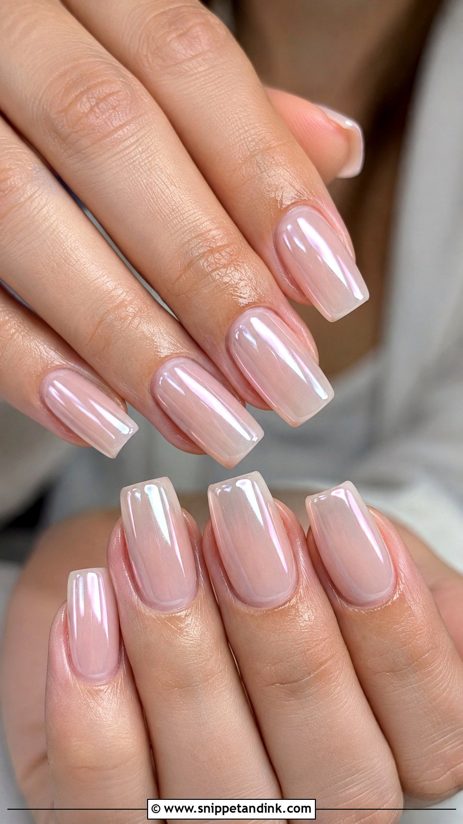 Chrome Square Wedding Nails - Snippet and Ink - 30 Wedding Nails Square